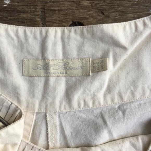 All Saints pinstripe cotton shorts. US size 6 - Picture 2 of 7